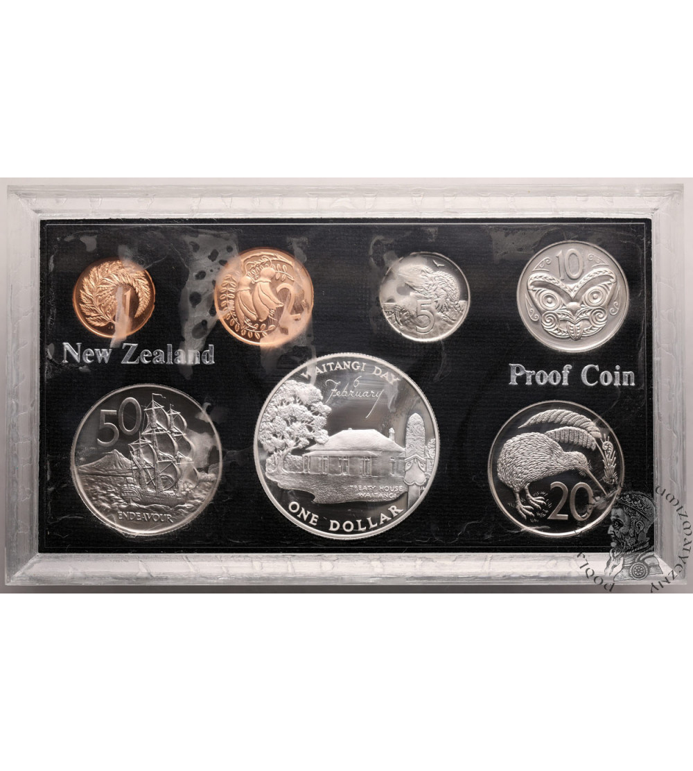 New Zealand, Elizabeth II (1952-2022). Annual Proof Set 1977, 7 coins