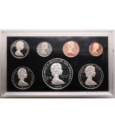 New Zealand, Elizabeth II (1952-2022). Annual Proof Set 1978, 7 coins