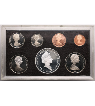New Zealand, Elizabeth II (1952-2022). Annual Proof Set 1981, 7 coins