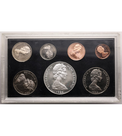 Nowa Zelandia, Elżbieta II (1952-2022). Zestaw rocznikowy Proof 1984, 7 monet