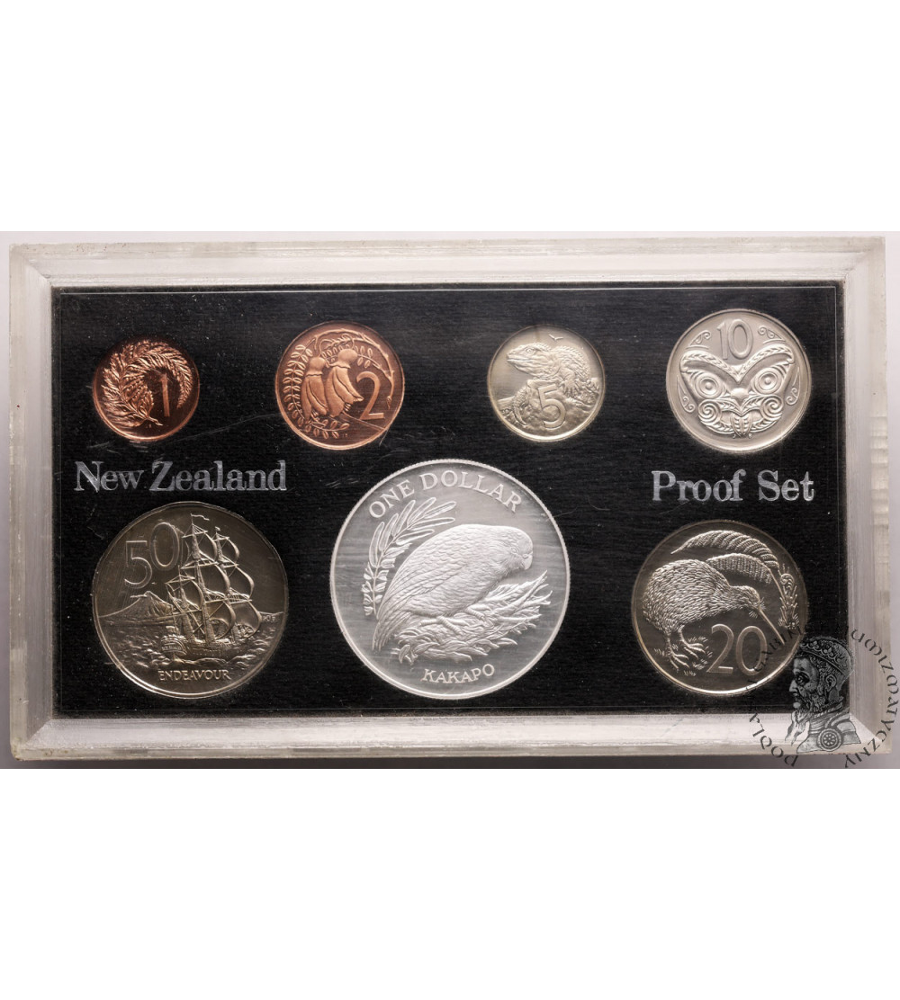 New Zealand, Elizabeth II (1952-2022). Annual Proof Set 1986, 7 coins