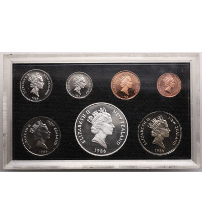 New Zealand, Elizabeth II (1952-2022). Annual Proof Set 1986, 7 coins