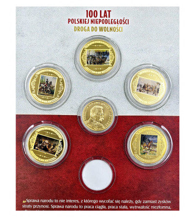 Poland. 100 Years of Polish Independence Set - The Road to Freedom, 2018