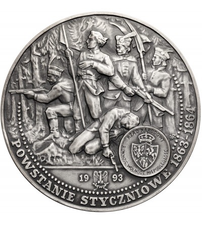 Poland. Medal 1993, General Romuald Traugutt, January Uprising 1863-1864, T.W.O.