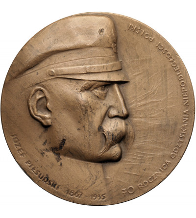 Polska, PRL (1952–1989). Medal 1988, 70. Rocznica Odzyskania przez Polskę Niepodległości, Józef Piłsudski