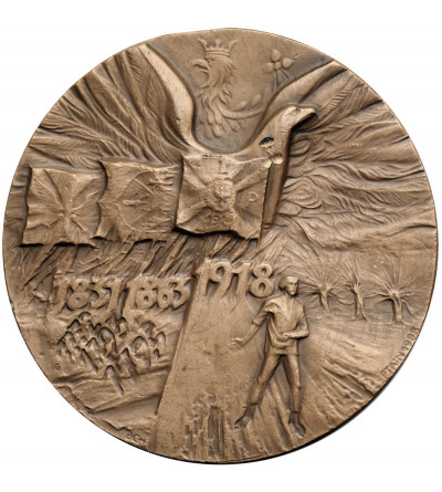 Polska, PRL (1952–1989). Medal 1988, 70. Rocznica Odzyskania przez Polskę Niepodległości, Józef Piłsudski
