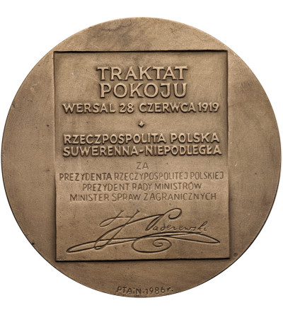 Poland, PRL (1952–1989). Medal 1986. Ignacy Jan Paderewski 1860-1941