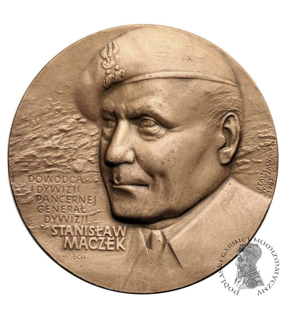 Poland, PRL (1952-1989), Warsaw. Medal 1987, General Stanislaw Maczek