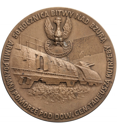 Poland, PRL (1952–1989). Medal 1989, Philatelic Exhibition - 50th Anniversary of the Battle of the Bzura