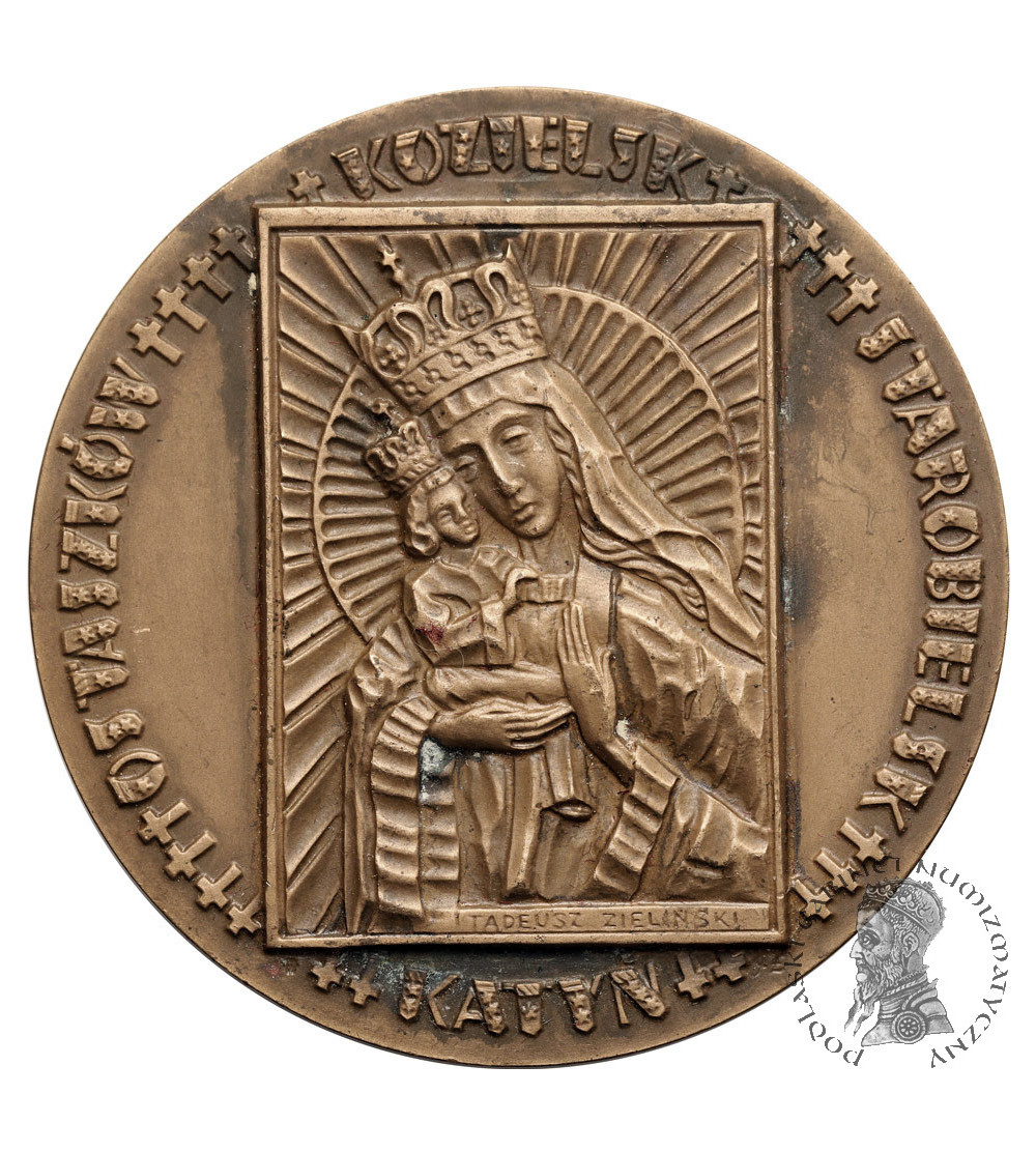Poland, PRL (1952–1989). Medal 1988, Our Lady of Katyn, Katyn-Kozelsk-Ostashkov-Starobelsk