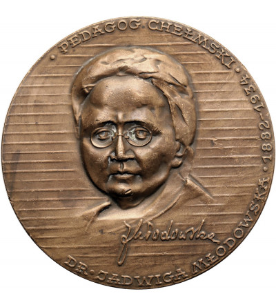 Poland, PRL (1952–1989). Medal 1980, Chełm educator Dr. Jadwiga Młodowska