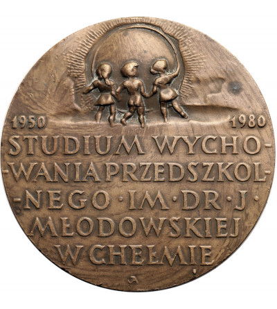 Poland, PRL (1952–1989). Medal 1980, Chełm educator Dr. Jadwiga Młodowska