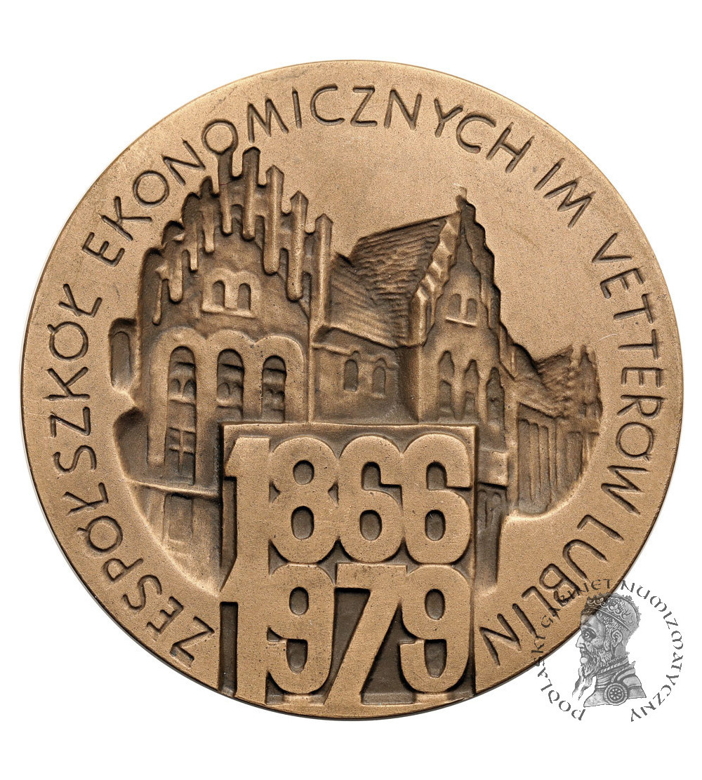 Polska, PRL (1952–1989). Medal 1979, Zespół Szkół Ekonomicznych im. Vetterów 1866-1979, Lublin