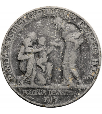 Poland. Medal 1915, Polonia Devastata