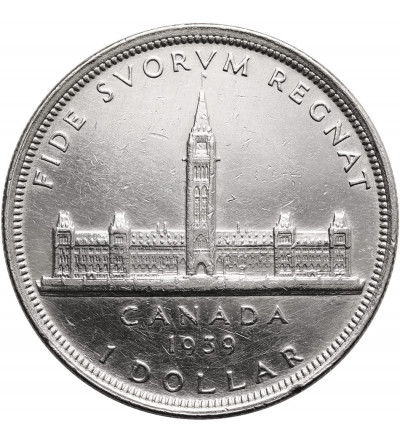 Kanada, Jerzy VI (1936-1952). 1 dolar 1939, Parlament, Królewska Wizyta w Ottawie