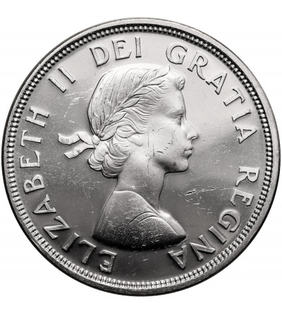 Kanada, Elżbieta II (1952-2022). 1 dolar 1964, 100 Rocznica Konferencji w Charlottetown i Quebecu