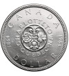 Kanada, Elżbieta II (1952-2022). 1 dolar 1964, 100 Rocznica Konferencji w Charlottetown i Quebecu