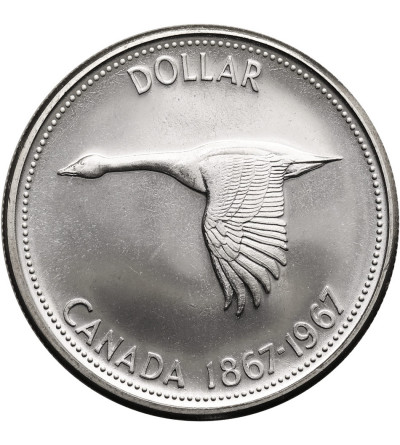 Kanada, Elżbieta II (1952-2022). 1 dolar 1967, 100 Lecie Konfederacji