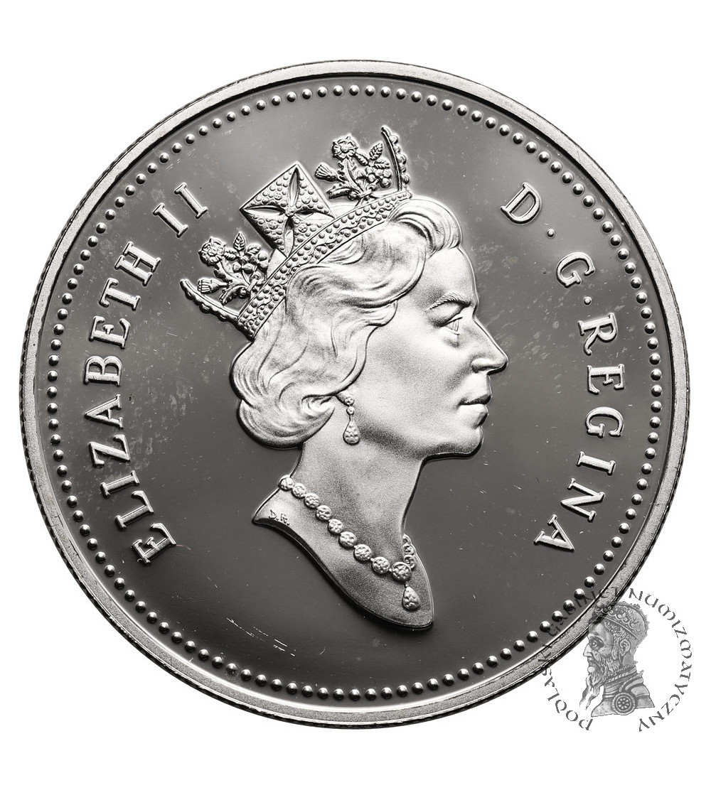 Kanada, Elżbieta II (1952-2022). 1 dolar 1994, 25 rocznica ostatniego patrolu RCMP - Proof