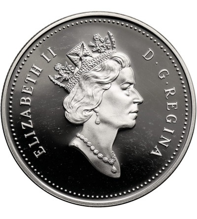 Kanada, Elżbieta II (1952-2022). 1 dolar 1996, 200 rocznica odkrycia Jabłka McIntosh - Proof