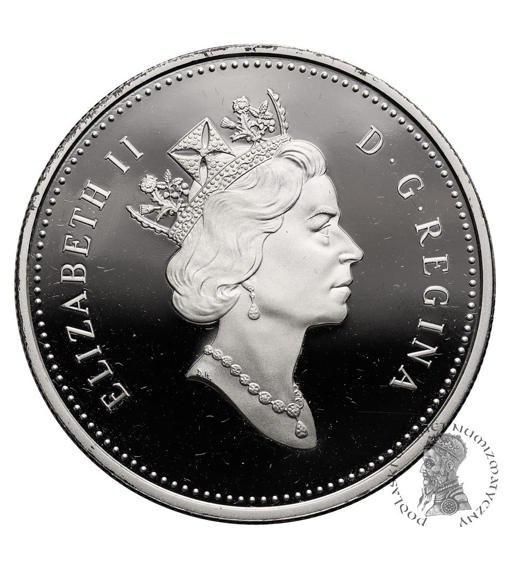 Kanada, Elżbieta II (1952-2022). 1 dolar 2003, 100 rocznica odkrycia srebra kobaltowego - Proof