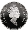 Kanada, Elżbieta II (1952-2022). 1 dolar 1997, 25 rocznica zwycięstwa Kanady na ZSRR, Hokej na Lodzi - Proof