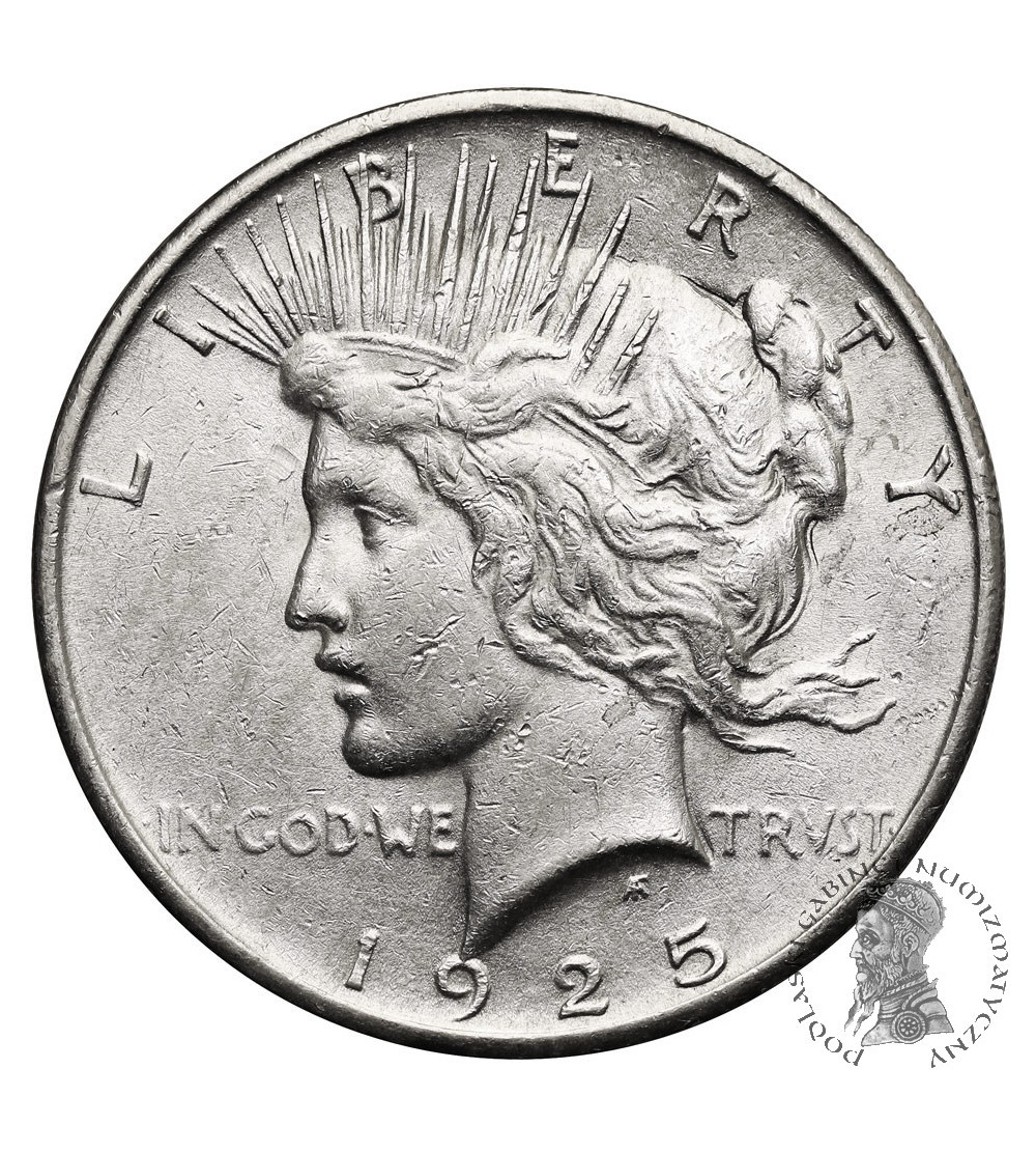 USA. 1 Dollar 1925, Philadelphia, “Peace Dollar”