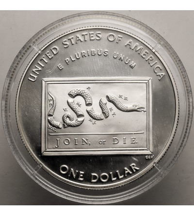 USA. 1 dolar 2006 P, Filadelfia, 300 rocznica urodzin Benjamina Franklina - Proof
