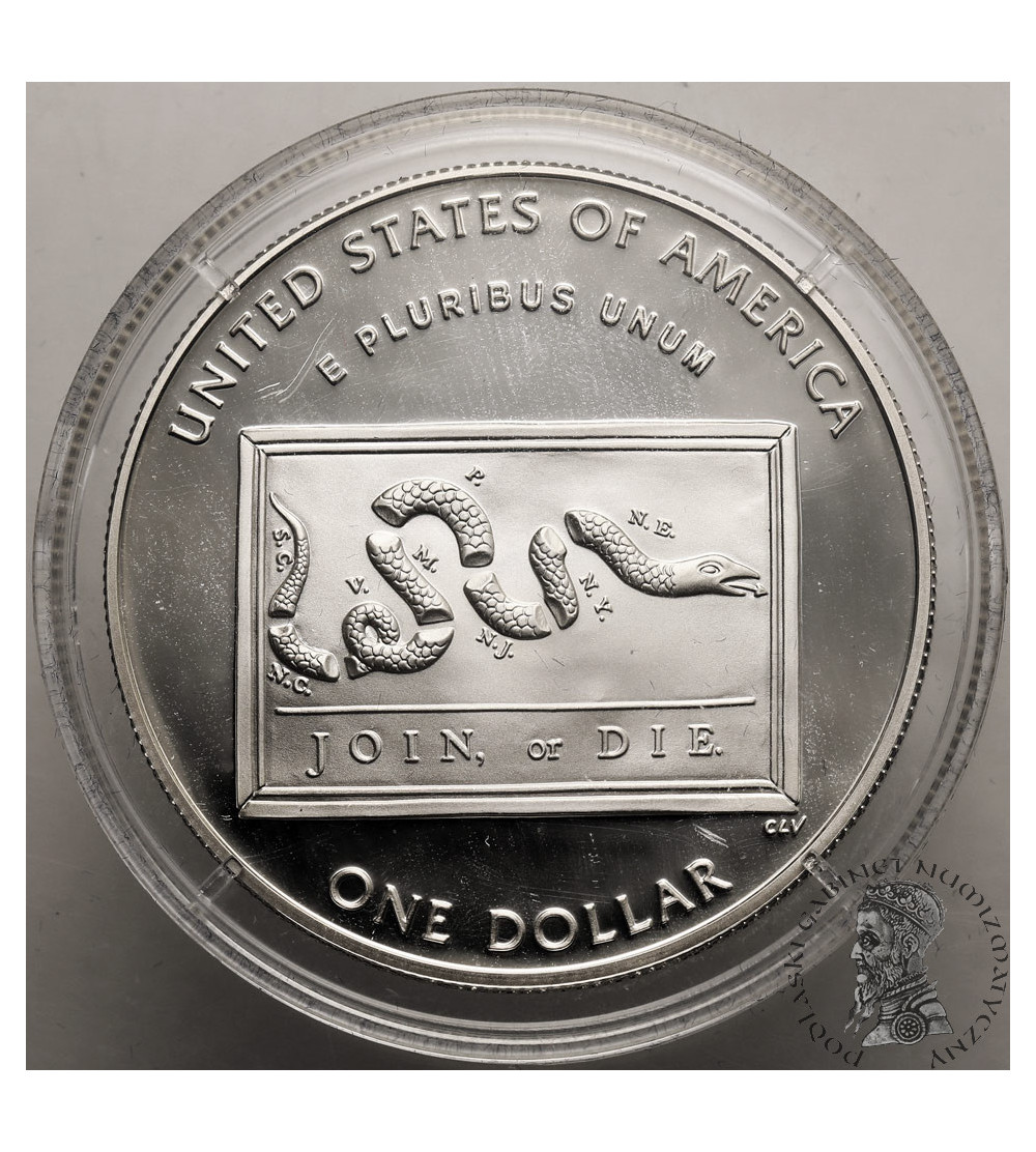 USA. 1 dolar 2006 P, Filadelfia, 300 rocznica urodzin Benjamina Franklina - Proof