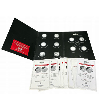 Poland. Silver Medal Collection - History of the Polish Coat of Arms, 10 pcs, 10 x Ag 1/2 Oz .999 - Proof