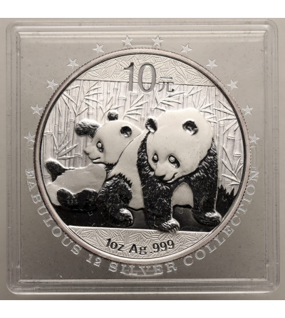 China. 10 Yuan 2010, Panda - Ag 1 Oz .999