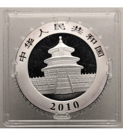Chiny. 10 Yuan 2010, Panda - Ag 1 Oz .999