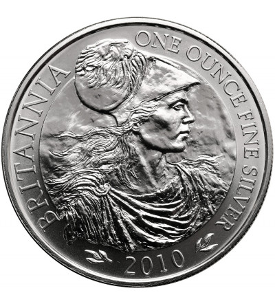 Great Britain, Elizabeth II (1952-2022). 2 Pounds 2010, Britannia - Ag 1 Oz