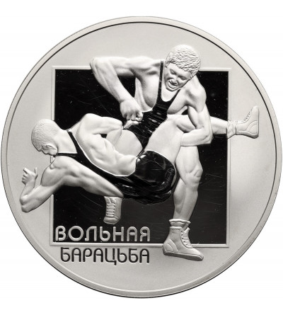 Belarus. 20 Roubles 2003, Freestyle Wrestling - Ag 1 Oz .999 - Proof
