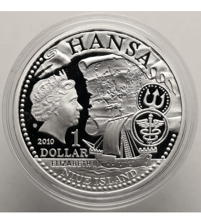 Niue, Elizabeth II (1952 - 2022). 1 Dollar 2010, Słupsk, Hansa - Proof