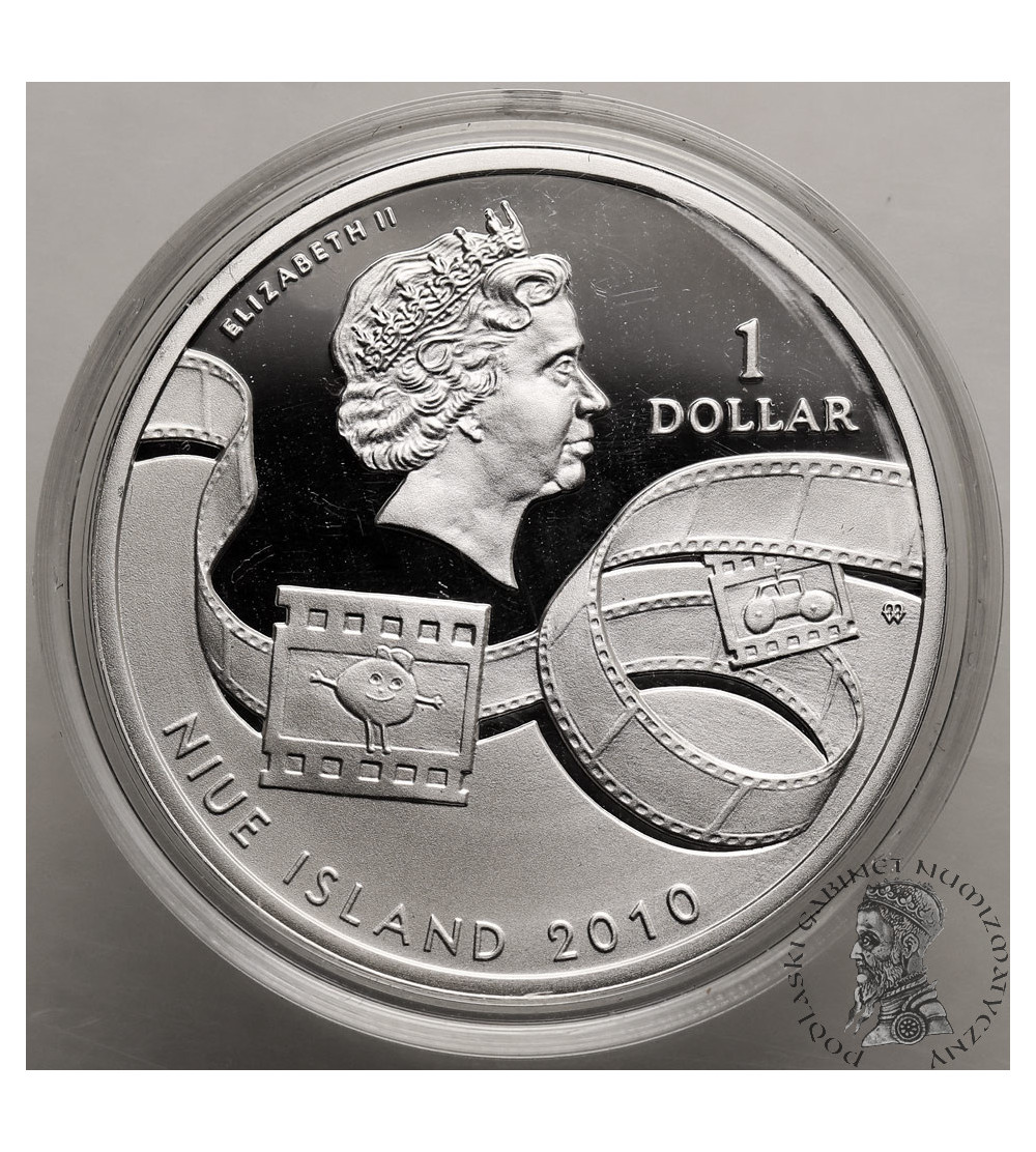 Niue, Elizabeth II (1952 - 2022). 1 Dollar 2010, ,,Well, Just You Wait" (cartoon/animated series) - Proof
