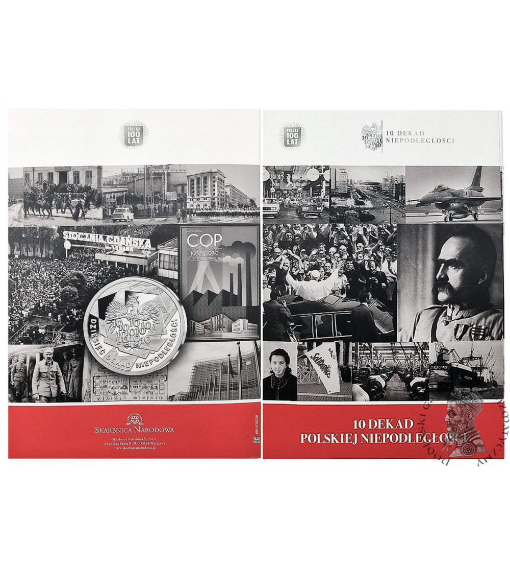 Poland. 5 Silver Medals from the “10 Decades of Polish Independence” collection - 5 x Ag 1/2 Oz .999 - Proof