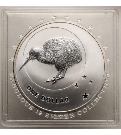 New Zealand, Elizabeth II (1952-2022). 1 Dollar 2010, Kiwi - Ag 1 Oz. .999
