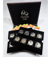 Brazil. Prestigious, 15 x 5 Reales 2014-2016, Rio 2016 Olympic Games Set - c. 375 g. Pure Silver