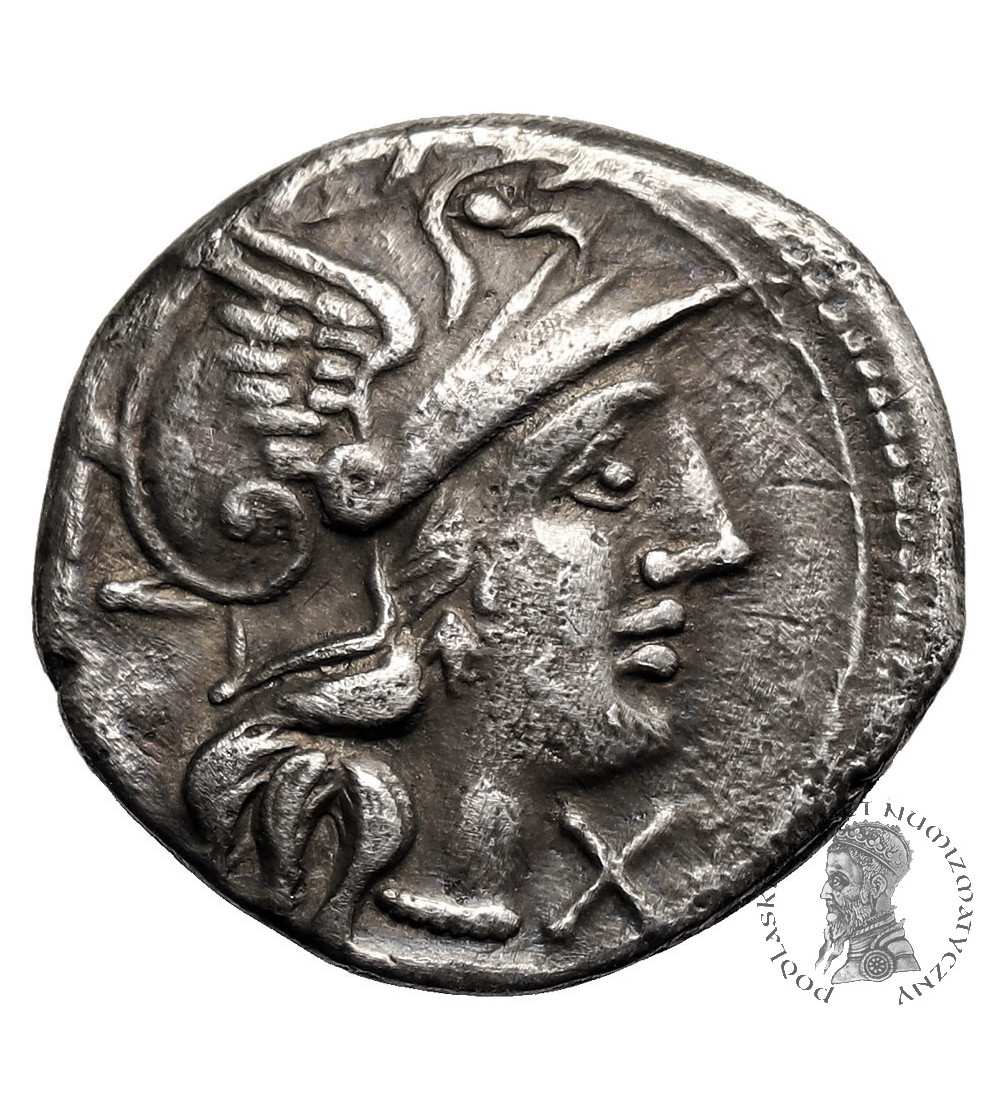The Roman Republic, Cn. Lucretius Trio, 136 BC, AR Denarius, Rome mint