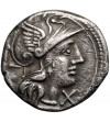 Rzym Republika. Cn. Lucretius Trio, 136 r. p.n.e. AR Denar, mennica Rzym