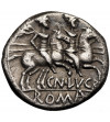 The Roman Republic, Cn. Lucretius Trio, 136 BC, AR Denarius, Rome mint