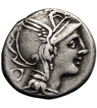 The Roman Republic,  Appius Claudius Pulcher, T. Manlius Mancius, Q. Urbinius, 111-110 BC, AR Denarius, Rome mint
