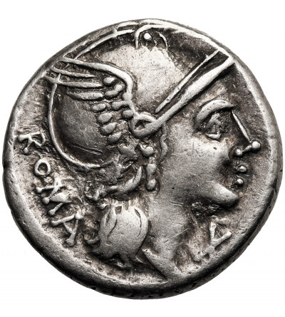 The Roman Republic, L. Flaminius Chilo, 109-108 BC, AR Denarius, Rome mint
