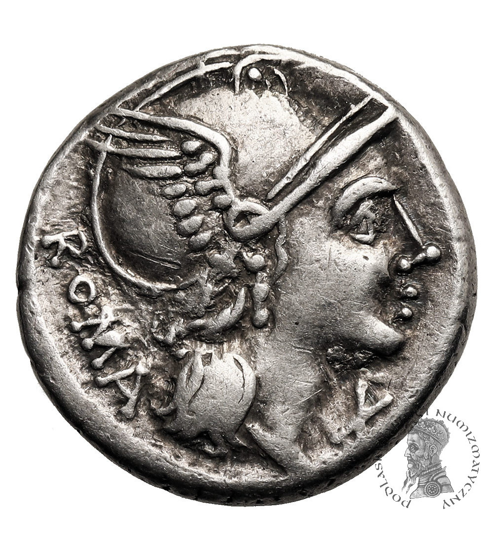 Rzym Republika, L. Flaminius Chilo, 109-108 r. p.n.e. AR Denar, mennica Rzym