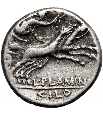 Rzym Republika, L. Flaminius Chilo, 109-108 r. p.n.e. AR Denar, mennica Rzym