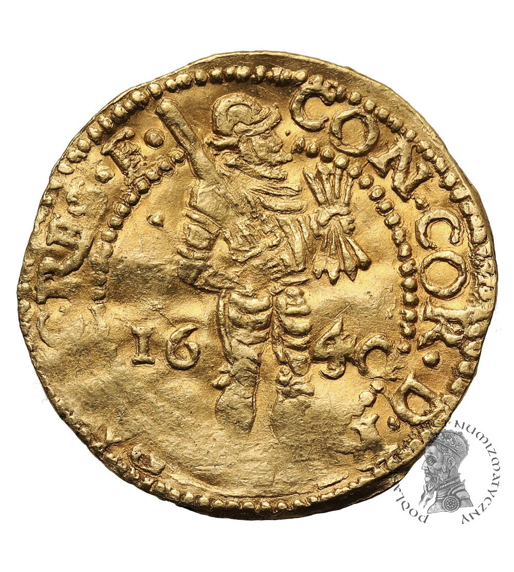 Netherlands, Province of Friesland (1581-1795). Gold Ducat (Gouden Dukaat) 1640/ 30 (date overstruck) - RRR!