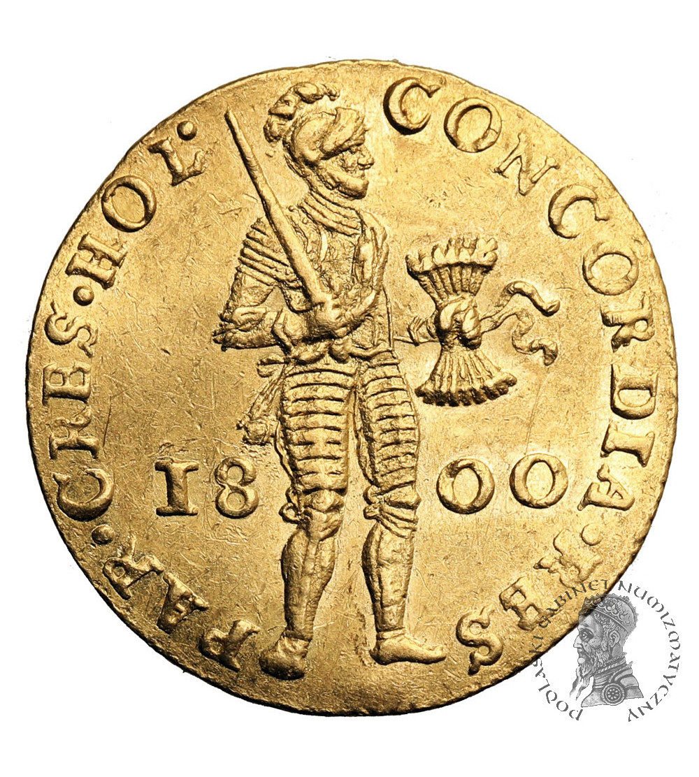 Niderlandy, Republika Batawska. Holland. Dukat (Gouden Dukaat) 1800, Dordrecht