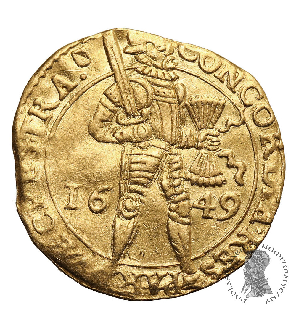Niderlandy, Prowincja Utrecht (1581-1795). Dukat (Gouden Dukaat), 1649, Utrecht