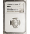 Dania. Frederik IV, 1699-1730. 8 Skilling 1704 CW, Glückstadt - NGC MS 65